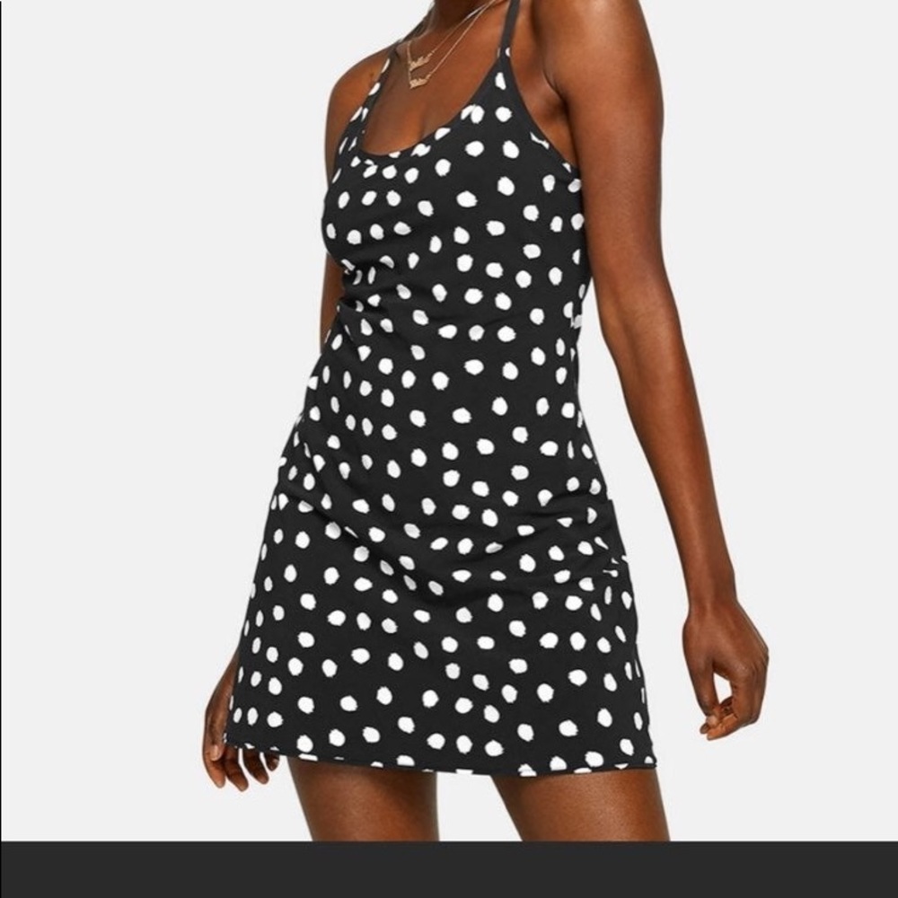 Outdoor voices polka dot exercise dress
